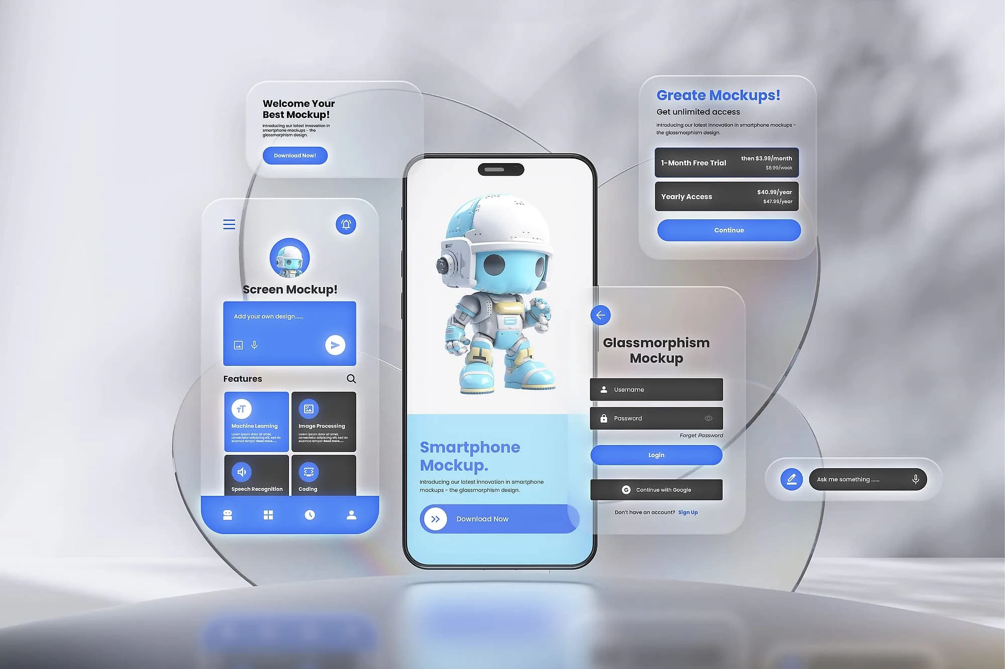 Layered interface panels from a product design workspace